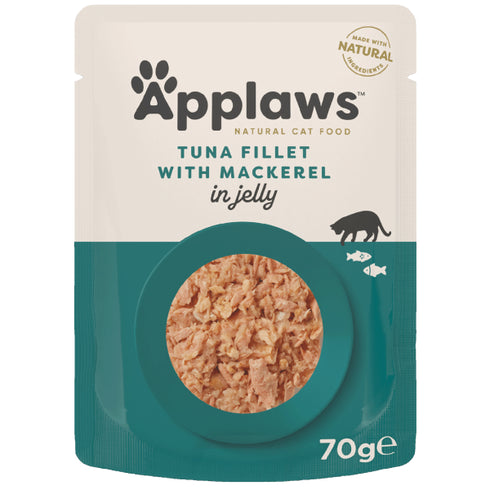 Hrana umeda pentru pisici Applaws File de Ton si Macrou 70g